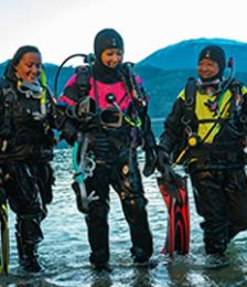 Cold water drysuit dives can be fun