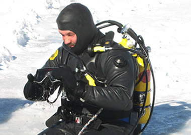 Drysuits can keep you warm and cozy
